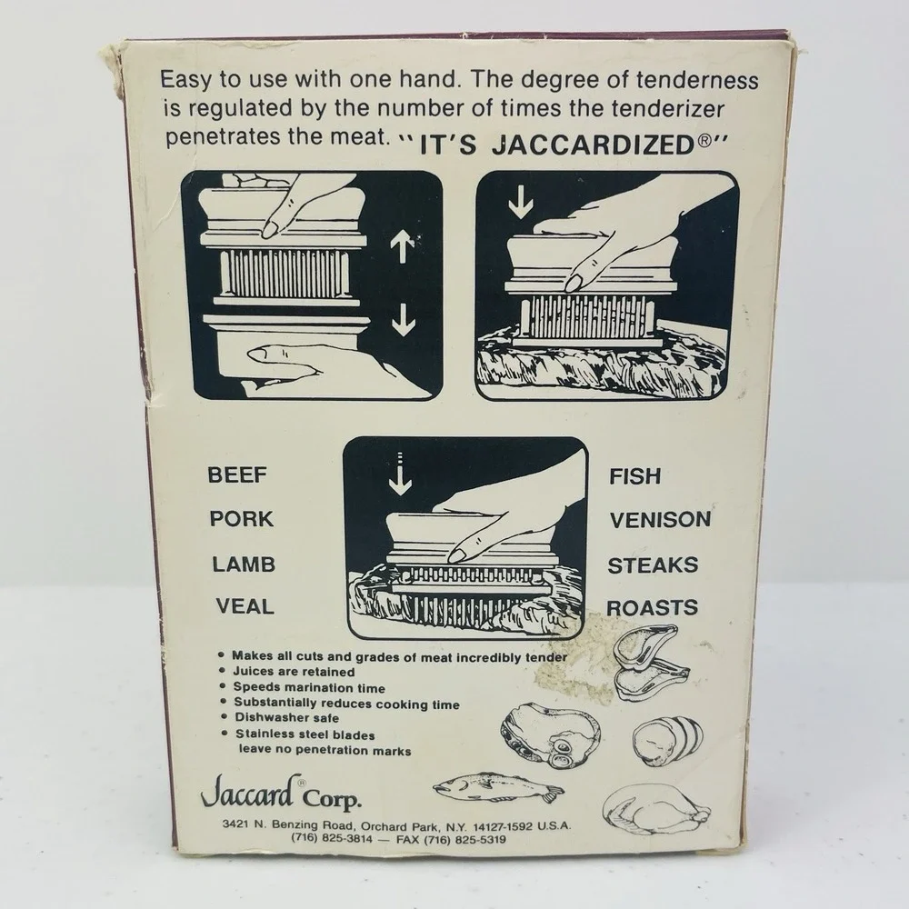 Vintage Jaccard Meat Tenderizing Machine New In Box 1995